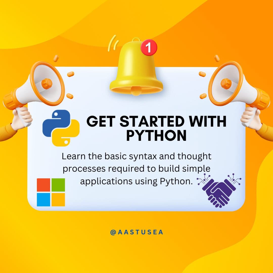 Get started with Python course image